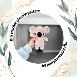 BIG Koala Crochet Plushie Pattern | PDF Digital Download