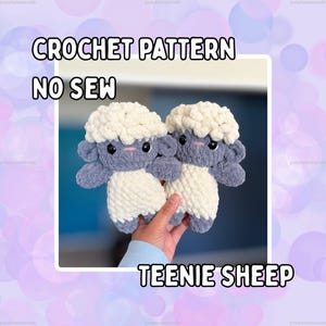 TEENIE Sheep Crochet Plushie Pattern | PDF Digital Download