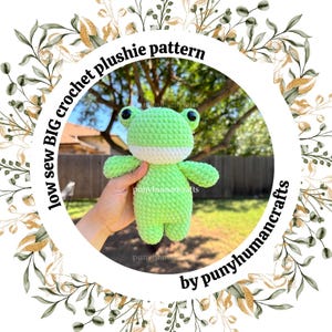 BIG Frog Crochet Plushie Pattern | PDF Digital Download