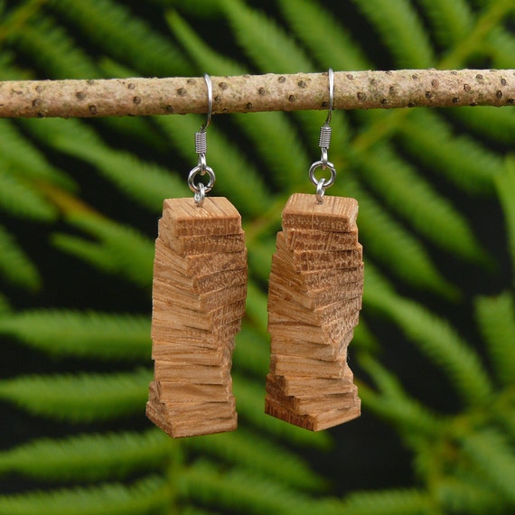 Licorice All Sorts Wooden Earrings Australian Eco Friendly