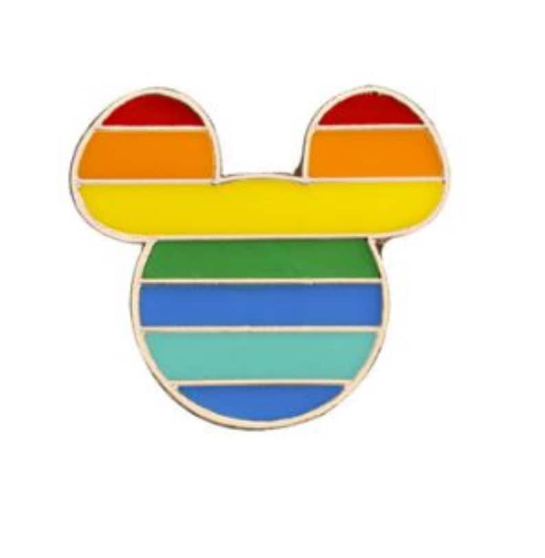 Rainbow Pin LGBTQ Rainbow Pin Pride Pin Colorful Pin Rainbow Mickey Mouse Pin