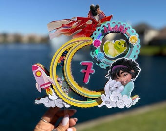 Over the Moon Cake Topper |  Lunar Theme | Kids birthday