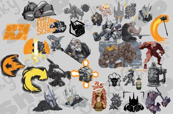 Overwatch Reinhardt Sprays Svg Png Jpeg Dxf Eps Etsy 日本