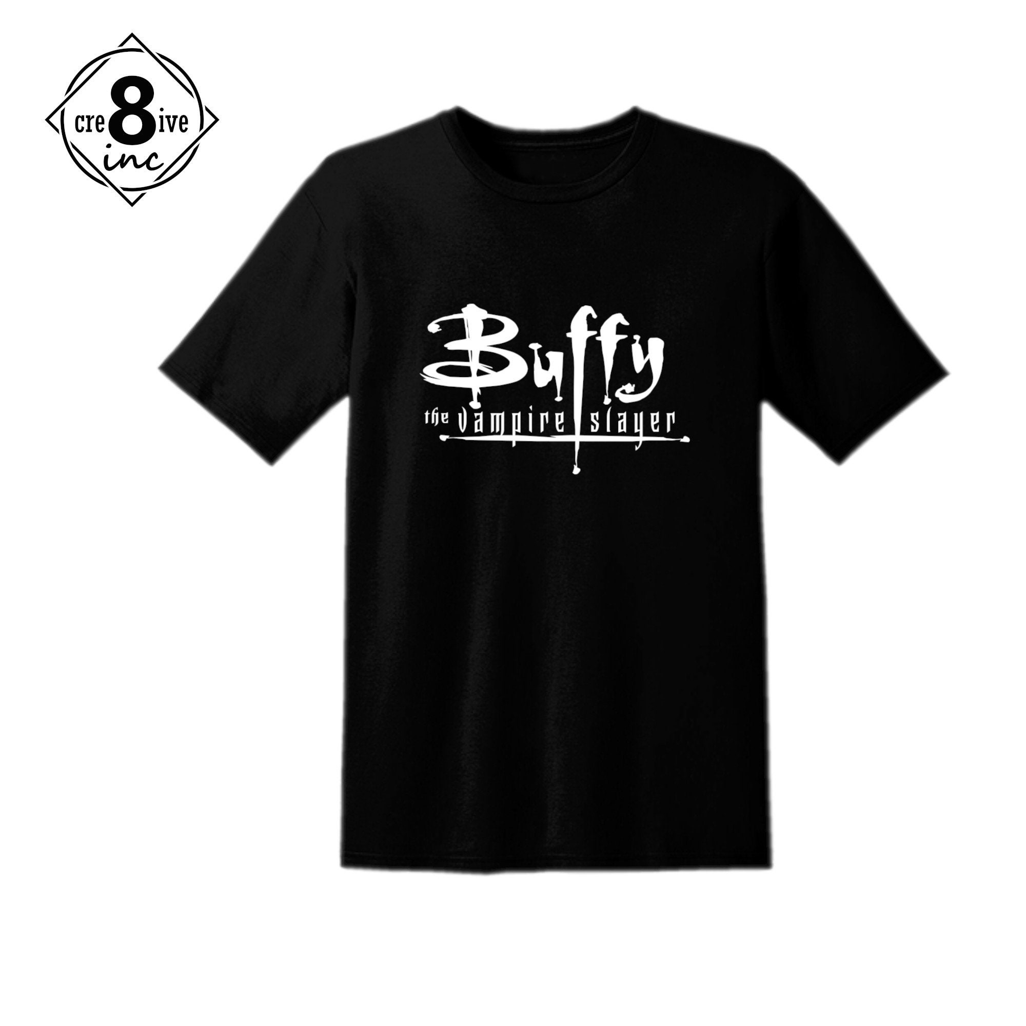 Buffy The Vampire Slayer Schwarzer TShirt für Erwachsene Buffy The Vampire Slayer Schwarzer TShirt für Erwachsene