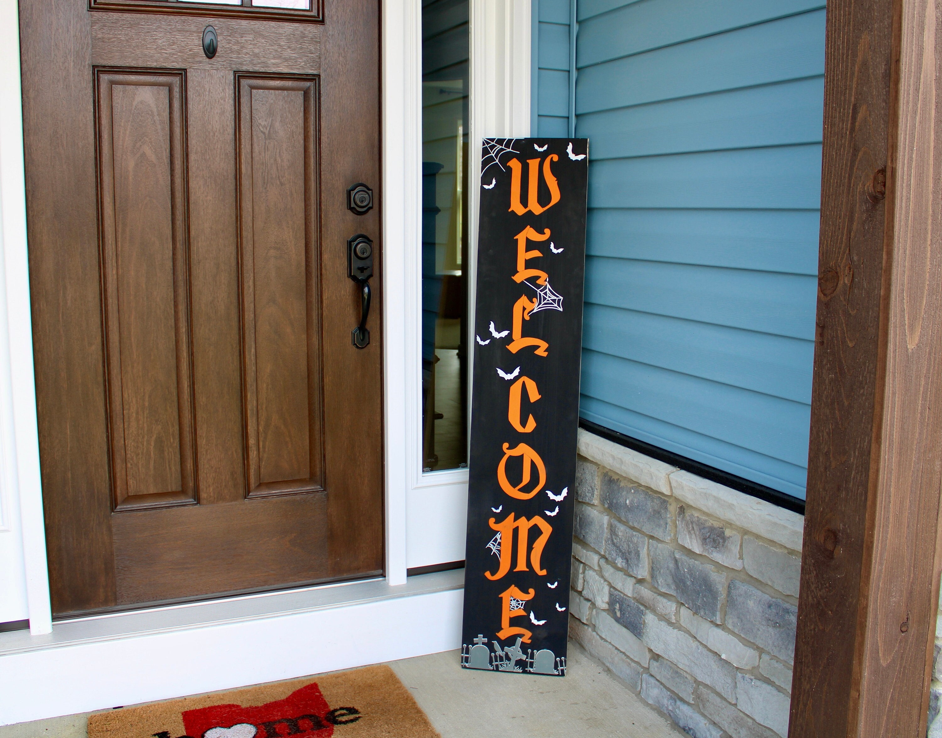 Reversible Christmas Porch Leaner Porch Leaner Front Porch Leaner Front