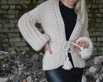 Knit Chunky Cardigan /knit Jacket 