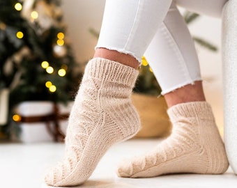 Handknit socks/woolen socks/knit socks for women/ warm socks /handmade socks/knit gift idea /knit accessory /winter accessory /warm gift