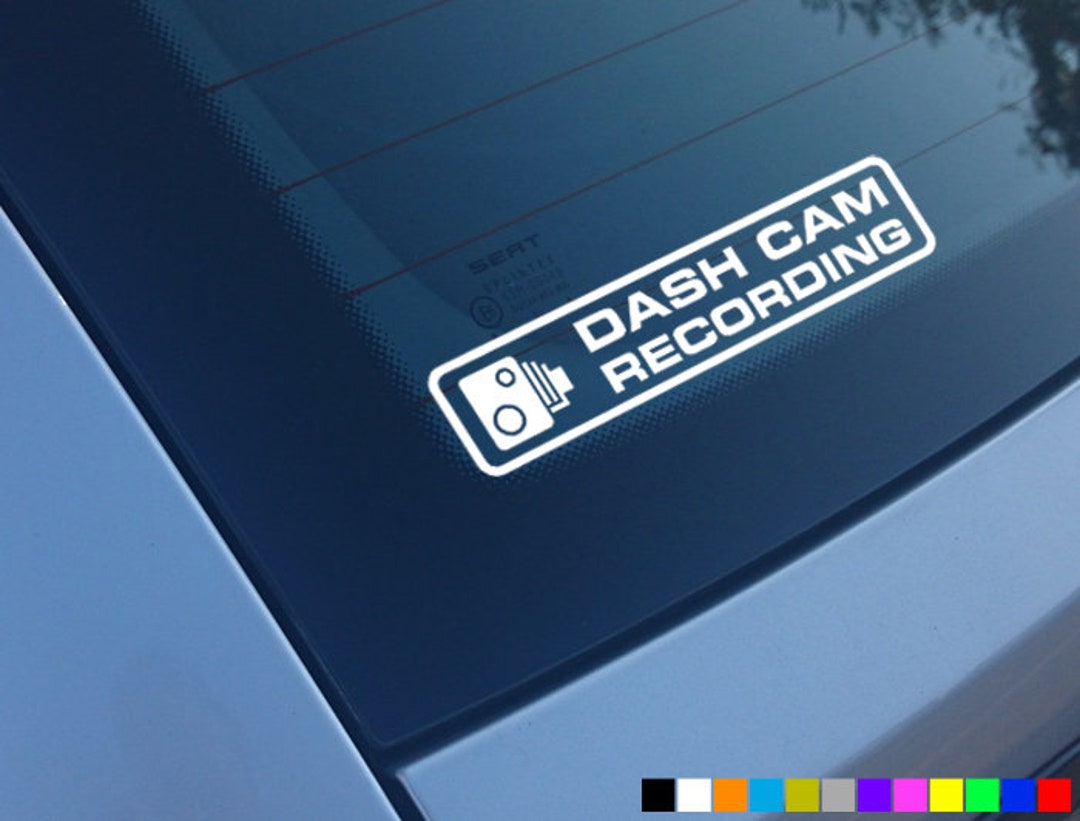 DASH CAM RECORDING Car Sticker Decal Vinyl Bumper Window Funny - Etsy  Denmark