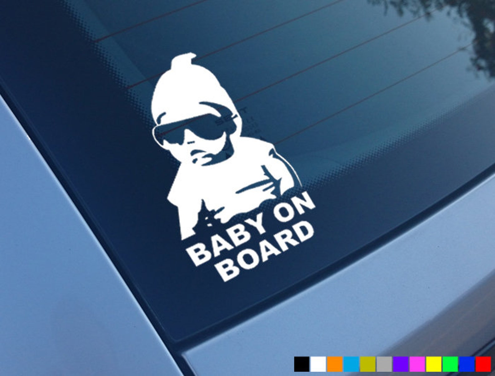 BABY ON BOARD Car Sticker Decal Vinyl Bumper Window Funny Etsy