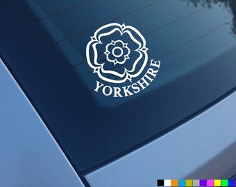 YORKSHIRE WHITE ROSE Naklejki samochodowe Naklejki na zderzak Okno Winylowe Zabawne
