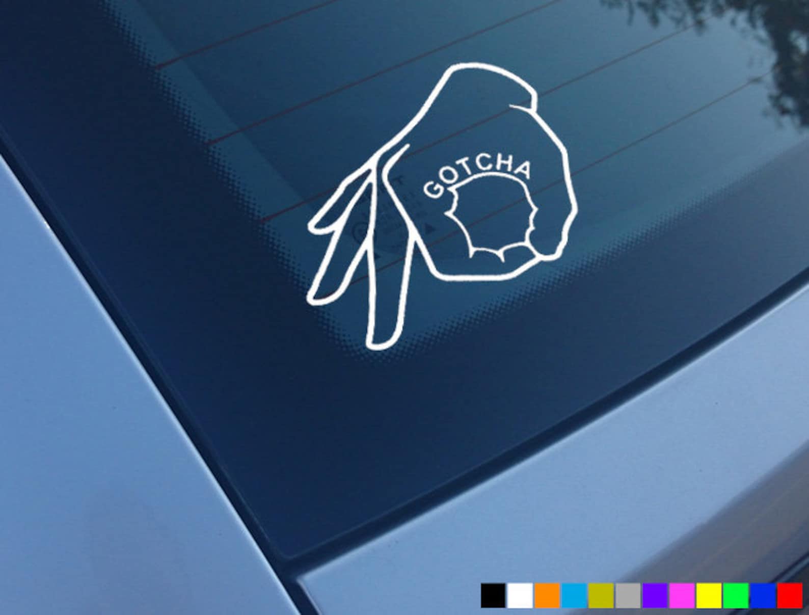 GOTCHA Car Sticker Decal Vinyl Bumper Window Funny - Etsy
