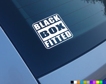 V2 BLACK BOX FITTED Funny Car Sticker Decal Vinyl Young Driver Bumper Window