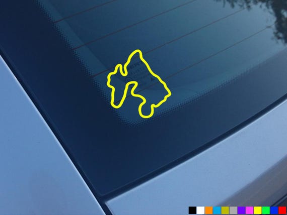 アイラ島 車用ステッカー デカール バンパー ウィンドウ ビニール