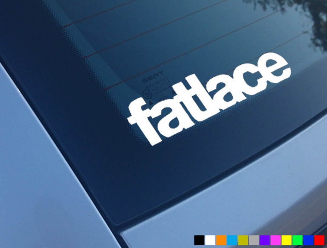 FATLACE Car Sticker Decal Vinyl Bumper Window Funny Novelty - Etsy