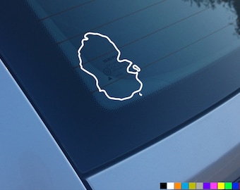 ISLE OF ARRAN Car Sticker Outline Scotland Decal Vinyl Bumper Window Funny Novelty