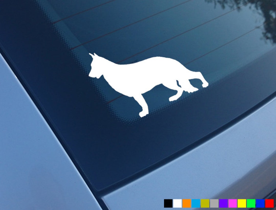 German Shepherd Mom Decal, Shepherd Nature Bumper Stcker, Dog Stcker...