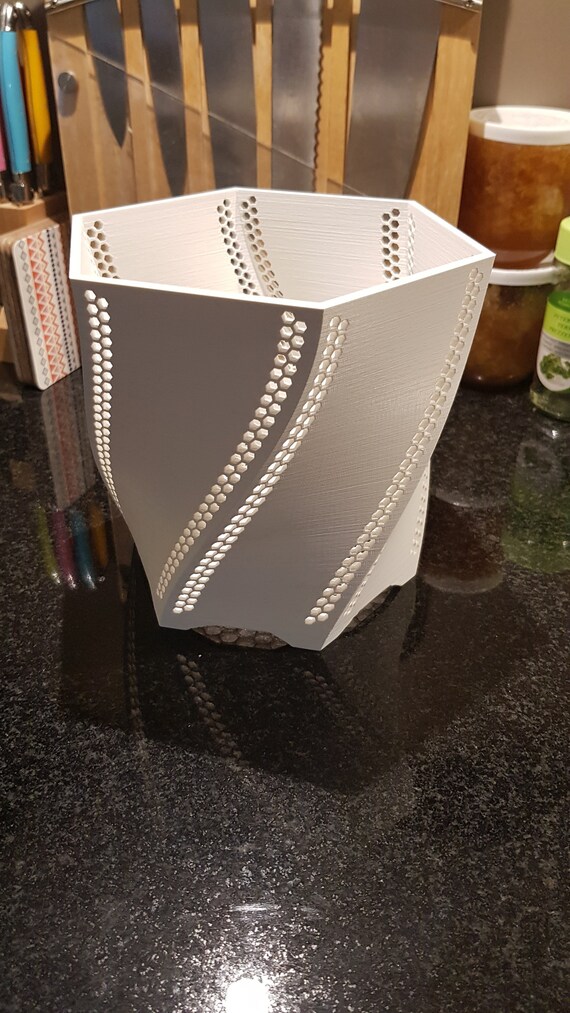 Orchid Pot 3D Printing With Integrated Saucer in White to - Etsy