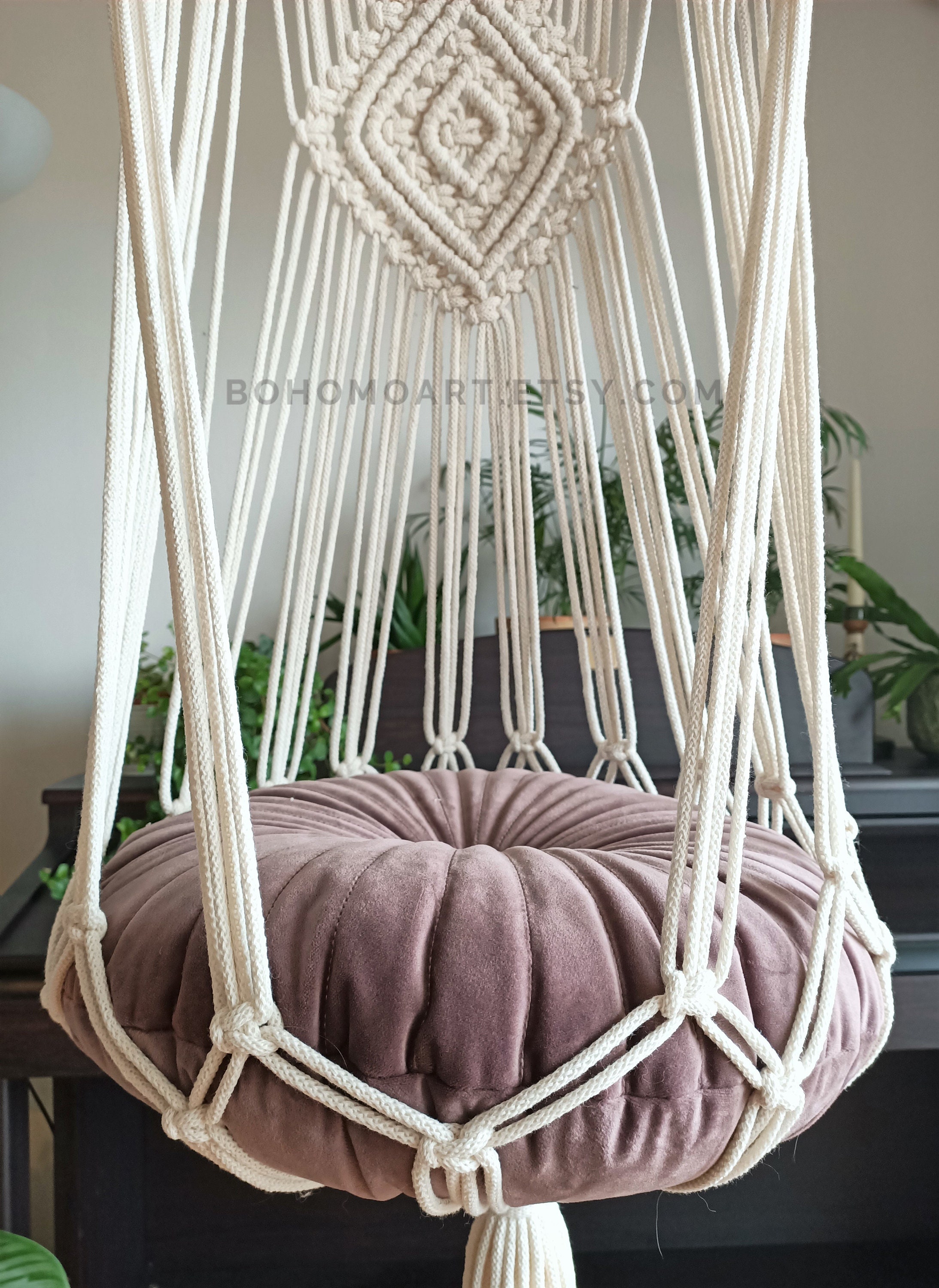 EIHI Katzenhängematte 36×38cm | Kuscheliges Hängebett Für Katzen | Rosa | Mit Metallhaken