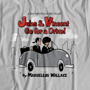 Jules and Vincent Shirt | Pulp Fiction | Samuel L. Jackson | John Travolta | Quentin Tarantino | Ezekiel 25:17 | Royale with Cheese