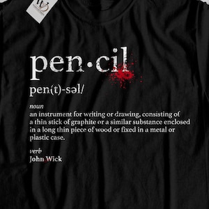John Wick Pencil Shirt: Baba Yaga Keanu Reeves Fan Gift