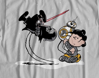 Star Wars Peanuts Parody Shirt: Kylo Ren & Rey Tee