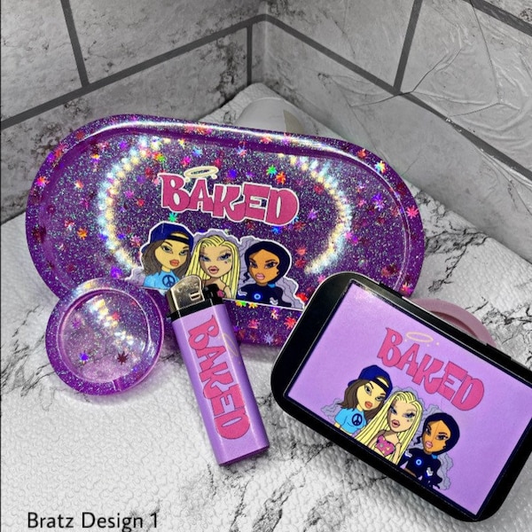 Rolling Tray Set Etsy