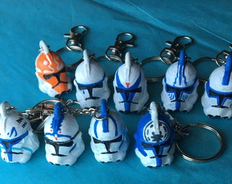 Clone Trooper Helmet Keychains