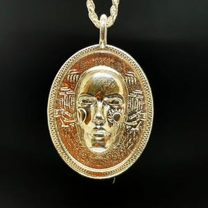 Sterling Silver Aether Necklace - Greek Myth Inspired Sky Deity Pendant - Mythological Handmade Jewelry