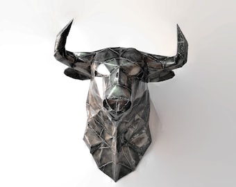 Metal bull Bull sculpture De Miura, Metal bull sculpture, Artisan bull head, Metal sculpture, metal bull sculpture