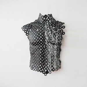 Man Torso in Metal Abstract and Masculine Art masculine man torso wall sculpture by eddiart