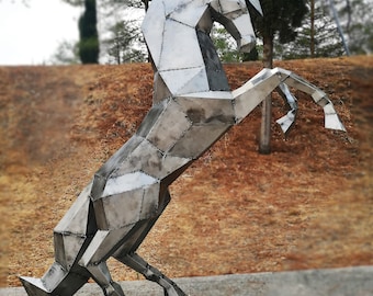 Metal horse sculpture, metal sculpture horse, Metallic Horse Sculpture, Handmade Horse Sculpture, Metallic Sculpture.