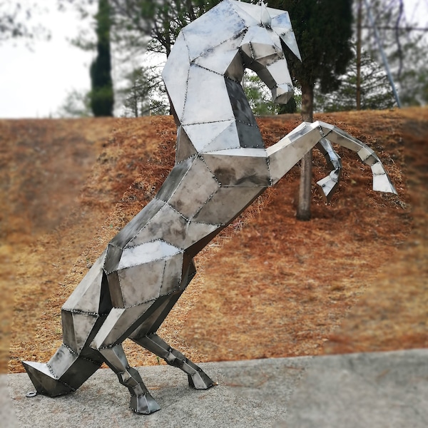 Metal Horse Sculpture Etsy
