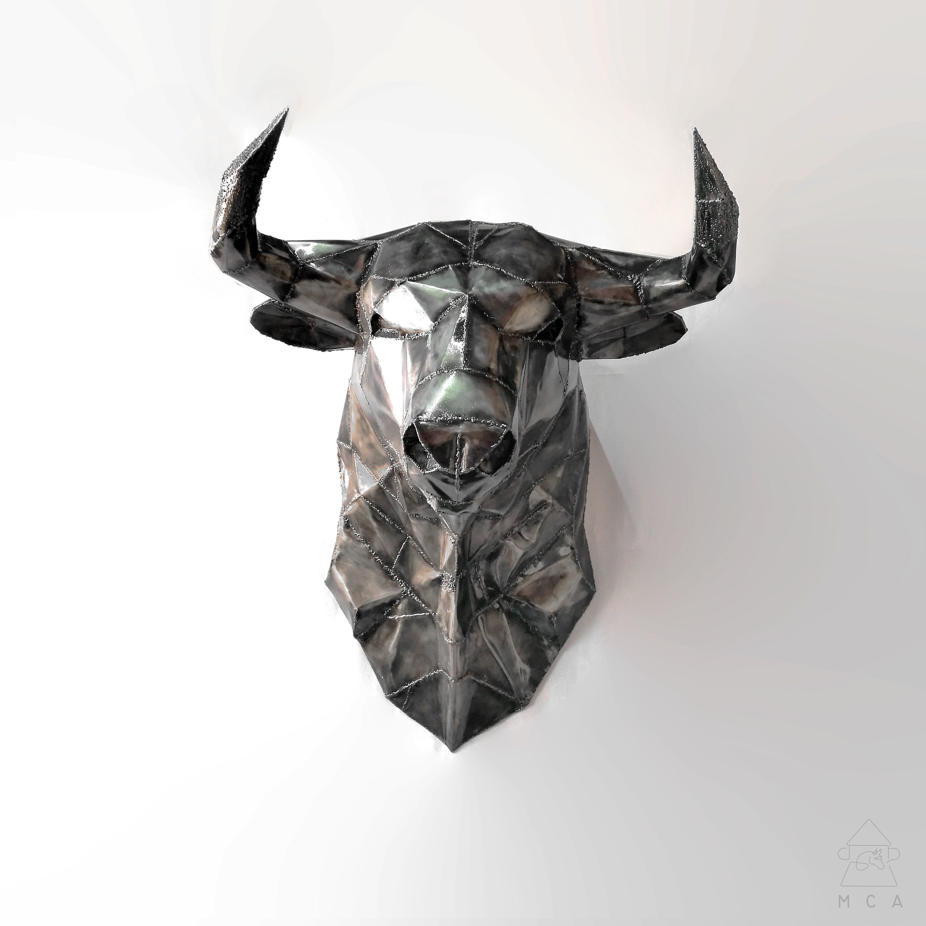 Metal Bull Bull Sculpture De Miura, Metal Bull Sculpture, Artisan