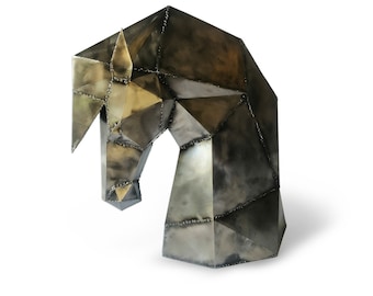 Horse sculpture, Horse head, Metal sculpture, horse bust, metal horse, metal horse, gift of, art of decoration