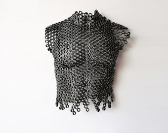 Body of man body nude human torso sexy industrial style doodle human sculpture gift human sculpture metal art sculpture by EddiArt