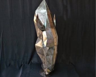 Drinking horse head, Metal horse sculpture, metal horse, Handcrafted Sculpture, Metal Sculpture, contemporary abstract, ranch decoration