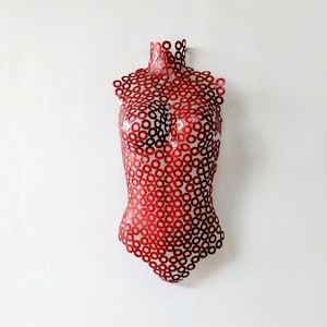 torso sexy woman contemporary Metal Wall abstract sculpture Woman's metallic art Contemporary Artisan Sculpture Metallic woman sexy