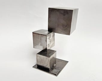 Modern Metal Sculpture by EddiArt - Stylish Decoration - Exclusive Gift - Abstract Metal Sculpture - Home Decoration - Exclusive Gift