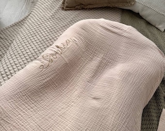 Muslin Baby Lounger Cover | Beige Cotton Snuggle Me Slipcover