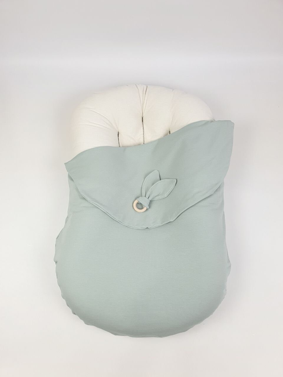 Snuggle Me Organic Cover Handmade Cover Jersey Knit Gray Etsy