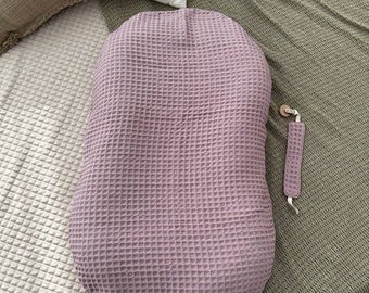 Handmade Organic Cotton Waffle Snuggle Me Cover - Purple