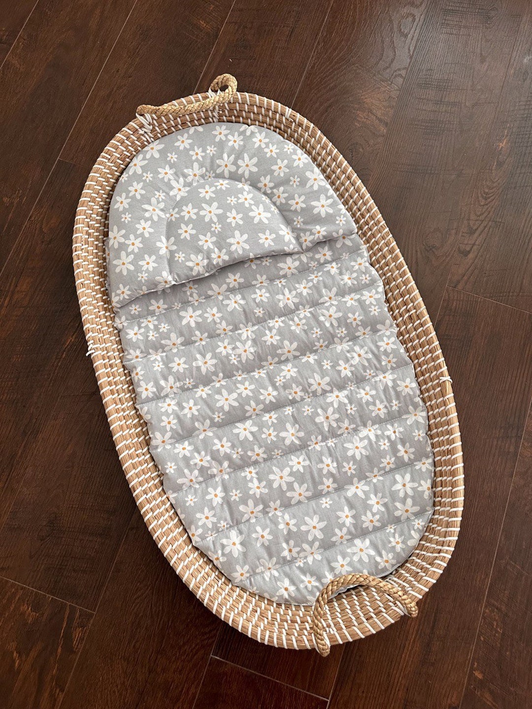Liner for Changing Basket, Table Basket Insert , Muslin Swaddle Blanket, Baby Gift Set, Changing