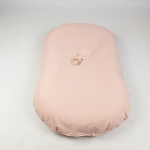 Funda de punto de jersey para Snuggle Me, orgánica, hecha a mano, funda de punto de jersey gris, funda Snuggle Me, regalo de baby shower para nueva mamá