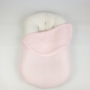 MUSLIN COVER for snuggle me organic , handmade cover , cotton satin cover , snuggle me cover