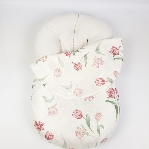 Gingham Muslin Snuggle Me Organic Cover: Baby Lounger Cover