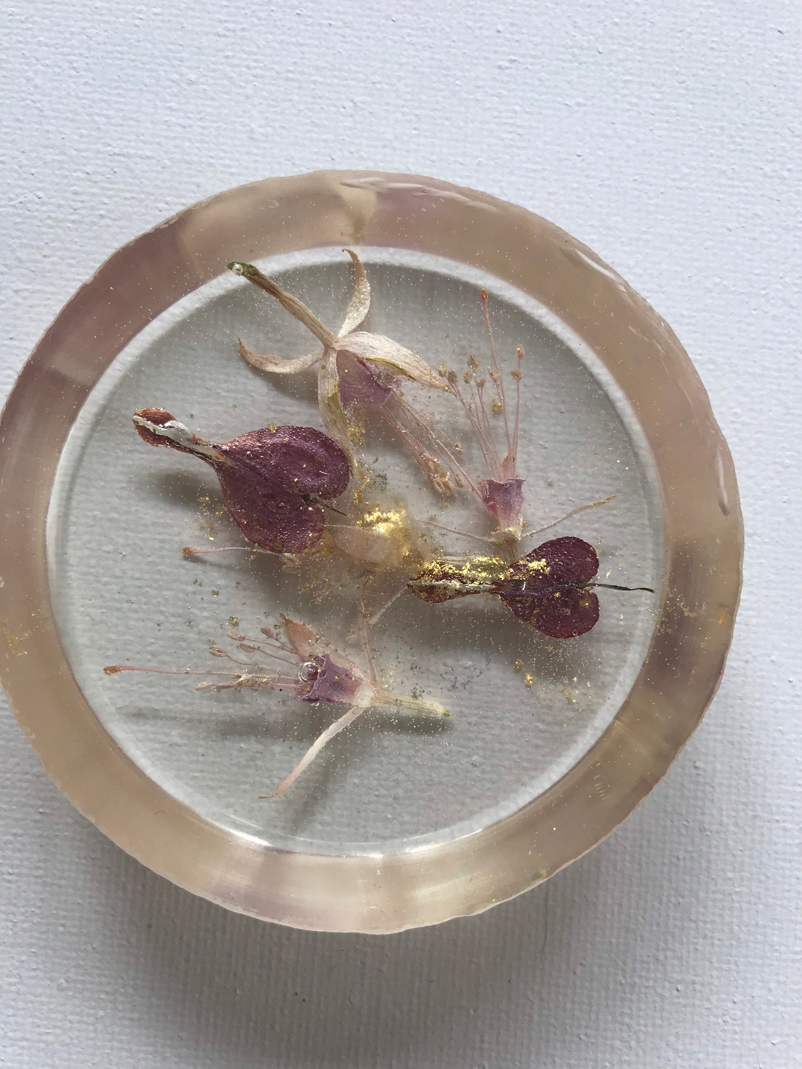 Dried flower paperweight Etsy.de