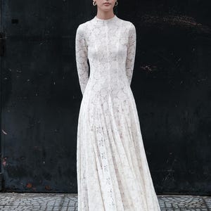 Modest Wedding Guest Dress Long Sleeve - Etsy