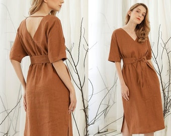 chic linen dresses