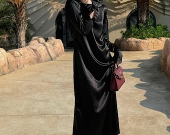 Elegant Long Sleeve Midi Dress for Women, Crew Neck Mid Calf Dress, Classic Evening Event Outfit