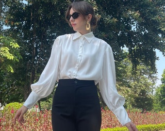 Customized Silk Blouse For Women, Silk Slip Dress, Silk Top, Machine Washable, Gifts for Her, Holiday Specials